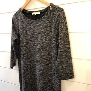 LOFT | Marled Knit Long Sleeve Dress | MP